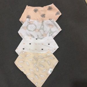 Lil’ dandelion baby girl fleece bib set